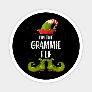 Im The Grammie Elf Shirt Matching Christmas Family Gift Magnet